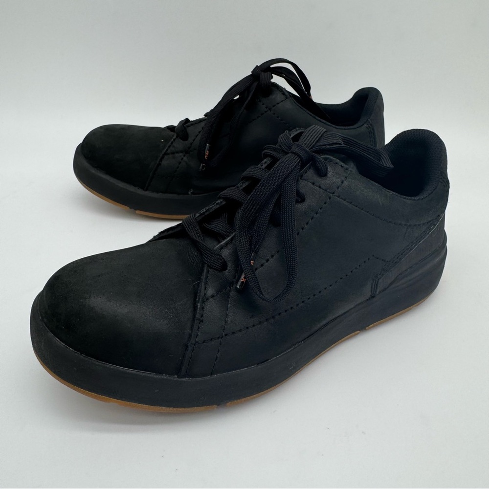 Red Wing Worx Black Leather Safety Steel Toe Work Sneaker Size 6